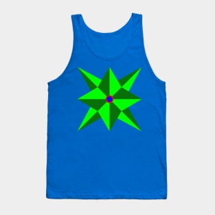 Green, red and blue pattern. Tank Top